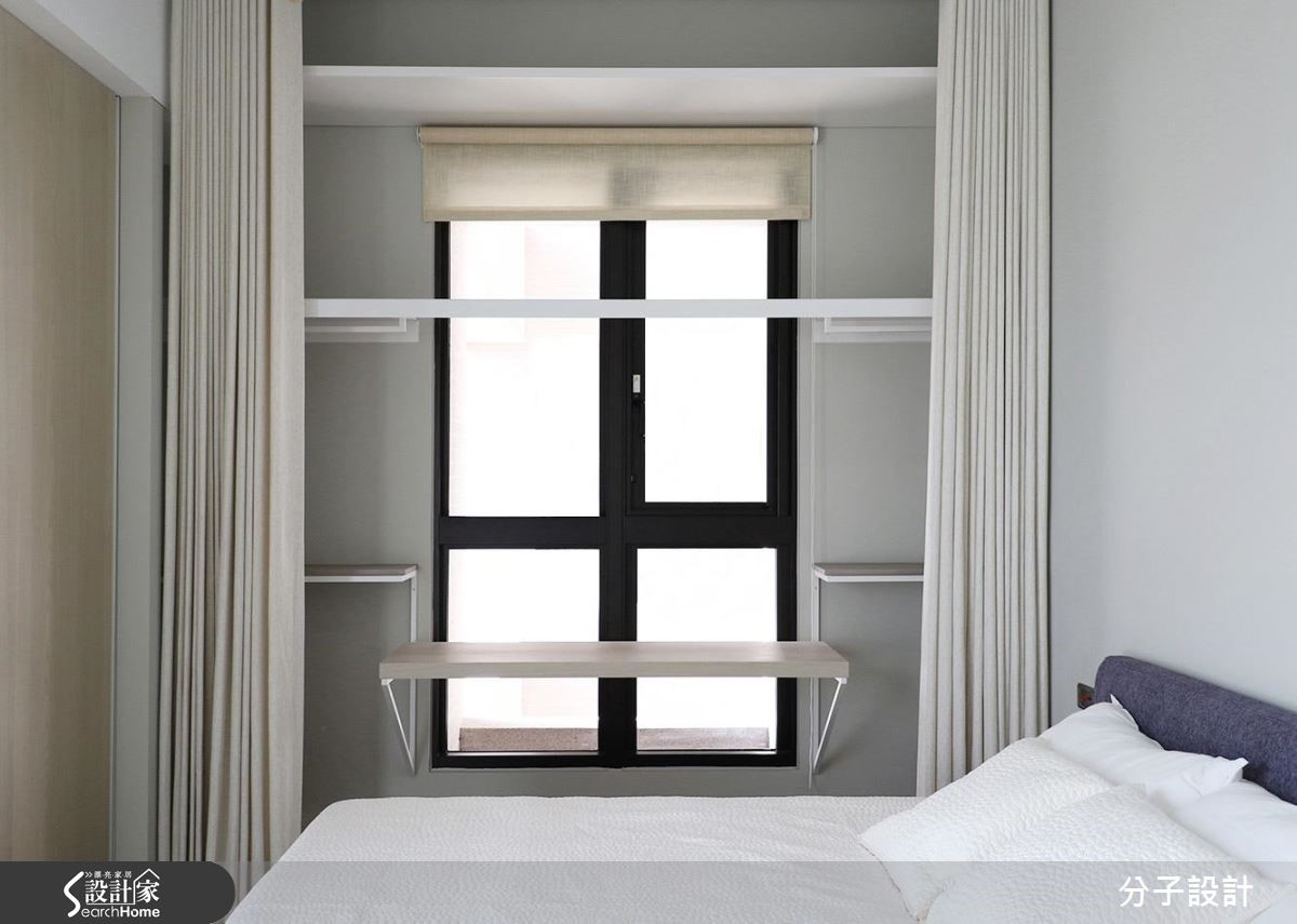 40 坪場域，設計師融入輕裝修手法，並結合開放式格局